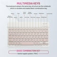 thumbnail image 6 of ARCTICICE 10in Pink Keyboard and Mouse Wireless, Ultra-Slim 78 Keys bluetooth Keyboard for Tablet, Support Windows, Mac, IOS, Android Devices, 6 of 7