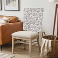 thumbnail image 6 of Farmhouse Grey Chair Back Covers, Removable Chair Covers for Dining Chairs Set of 8, Washable Chairs Slipcovers Back Seat Protector for Wedding Party 19"x20", 6 of 9
