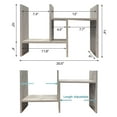 Desk Organizer Office Shelf with Storage College Desk Shelf Double