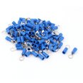 thumbnail image 1 of Unique Bargains 100 Pcs 2-5S Insulated Wire Connector Ring Crimp Terminal Blue 16-14AWG, 1 of 1