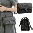 thumbnail image 1 of Bolso bandolera de moda para mujer, estilo informal, tipo mensajero, tipo cartera, con cadena, 1 of 5
