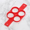 thumbnail image 2 of CHOK Pancake Mold Maker Multi-silicone Four-hole Omelette Love Pancake Mold Non Stick baking Round / Heart Mold Silicone Rice Group Abrasive Stars Plum Flower, 2 of 7