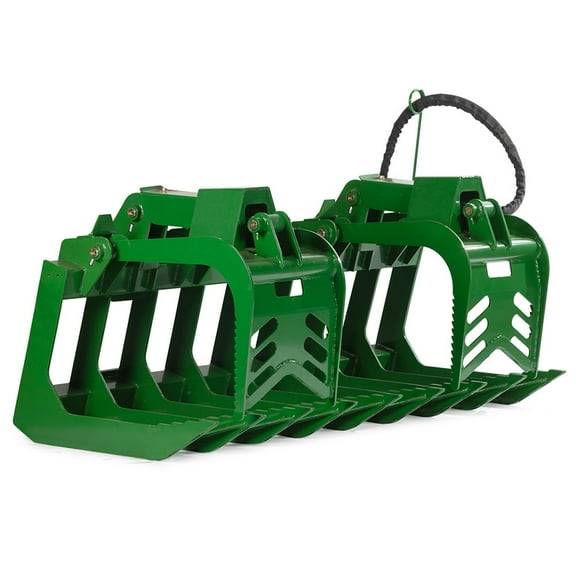 Titan Attachments 72" Grade 50 Standard Series Root Grapple Bucket Fits John Deere Hook and Pin