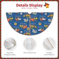 thumbnail image 3 of Fotbe Construction Vehicles Pattern Christmas Tree Skirt, Tree Skirts Plush Christmas Decorations, Christmas Tree Skirts Xmas Decorations Holiday Party Decor-30", 3 of 6