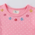 thumbnail image 7 of Girls Dresses Back To School Ruffle Trim Ruched Sleeveless Crew Neck Cartoon Print Dress Girls School Uniform Size 3 Y, 7 of 7