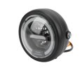thumbnail image 3 of Phare avant de Moto 6.5 Po LED Vintage Ambre Lumière Blanche Modification Universel 1224V, 3 of 9