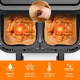 thumbnail image 4 of Air Fryer Liners, 150 Pcs Parchment Paper Liner, Non-Stick Baking Paper for Baking Roasting Microwave, 8.6 Inch Rectangular, 4 of 7