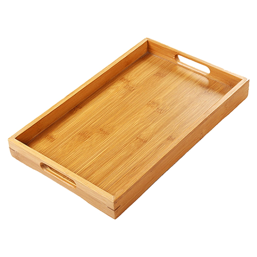 Bathroom Serving Tray Bathtub Tray Bamboo Decorative Serving Tray with