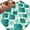 Teal Green, variant on Large Round Rug 8Ft Washable Non-Slip, Blue Geometric Moroccan Circle Area Rugs for Living Room Bedroom, Abstract Art Blue Ombre Modern Indoor Floor Mats Carpet Runner for Home Decor