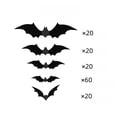 thumbnail image 3 of Halloween Party Decorations, Bat Decorations for Halloween, Indoor Halloween Decorations, Halloween Wall, Multi-Size 3D Black Paper Bat Wall Decals, Self-Adhesive and Fully, 3 of 8