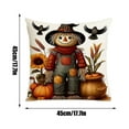 thumbnail image 2 of BallsFHK Halloween Festival Decoration Living Room Sofa Cushion Pillow Cover Offices Waist Pillow Cover (excluding Core), 2 of 4