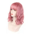 thumbnail image 2 of False Curly  Hair, Soft Adjustable Curly  With Bang For Birthday, 2 of 8