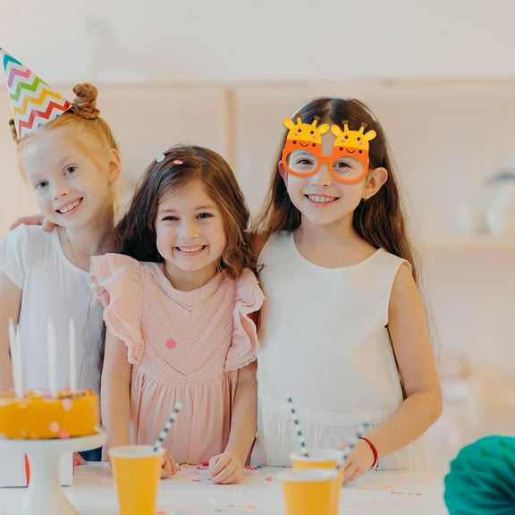 WHAMVOX 12pcs Jungle Animal Glasses Woodland Costume Party Favors Zoo Farmhouse Themed Birthday Party Jungle Dress Up Cosplay Party Supplies