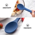 thumbnail image 6 of Silicone Spoon Metal Serving Spoons Ladle Plastic Scraper Baby Dessert Soup 2 Pcs, 6 of 6