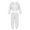 White, variant on LNMQLPDBS Toddler Girls Sequin Dance Outfit Set Kids Sparkly Zip Up Jacket Girls Hip Hop Performance Clothing Teen Stage Costume Tween Shiny Two Piece Jogger Set with Elastic Waistband
