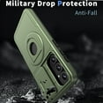 thumbnail image 2 of Dteck for Samsung Galaxy A54 5G Case with Screen Protector & Camera Cover Slide Design, Ring Stand A54 5G Magnetic Case Compatible with MagSafe,Military-Grade Phone Case for Samsung A54 5G,Olive, 2 of 6