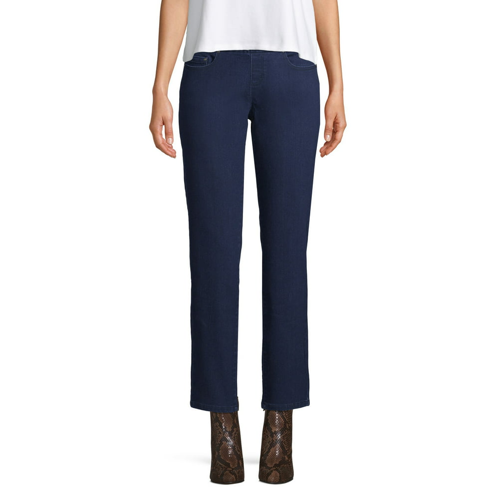 Time and Tru - Time and Tru Woven 5 Pocket Pull-On Pant Women's ...