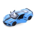 thumbnail image 2 of 2020 Chevy Corvette Stingray Coupe Z51 Hardtop, Blue - Showcasts 37527/3 - 1/24 Scale Diecast Car, 2 of 2