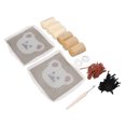 thumbnail image 1 of Juego De Posavasos De Bricolaje ANGGREK Kit Con Aguja Perforadora Patrón Oso Divertido, 1 of 7