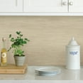 thumbnail image 6 of NuWallpaper Tibetan Grasscloth Off-White Vinyl Peel And Stick Wallpaper, 216-in by 20.5-in, 30.75 Sq. ft. 1 count, 6 of 9