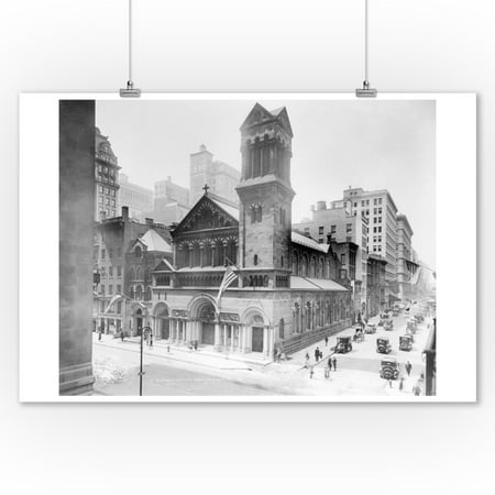 Saint Bartholomews Church on Madison Avenue & 44th Street NYC Photo (9x12 Art Print, Wall Decor Travel