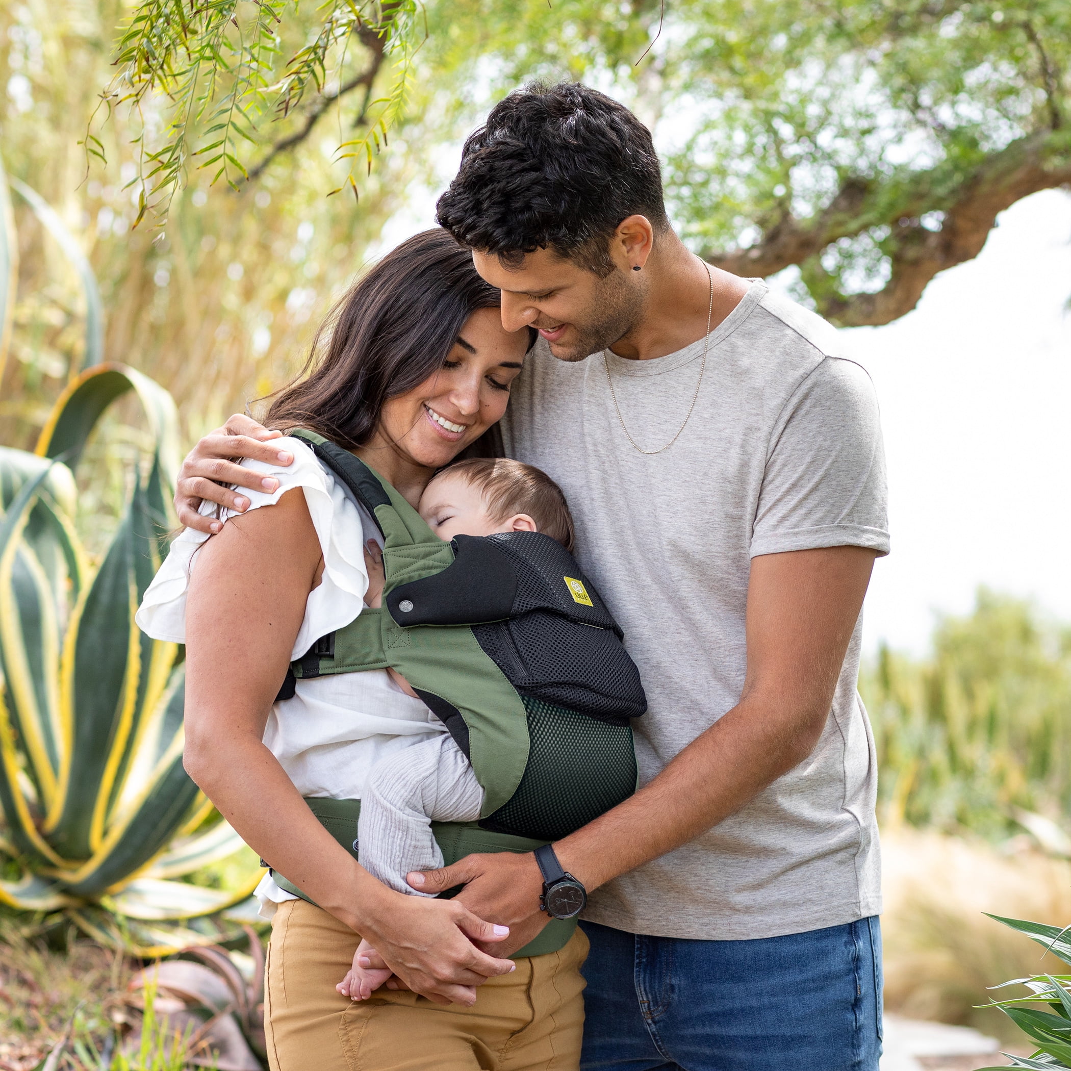LÍLLÉbaby Complete 6-in-1, Deluxe Airflow Ergonomic Carrier in Olive/Black