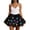 A-Black764, variant on XIAONU Light-Up Blue Tulle Tutu Skirt For Women Flared Layered Mini Skirt Vibrant Playful Festival Skirts
