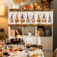 thumbnail image 7 of Fall Gnome Pumpkin Valances for Windows, 54 x 18in, Thanksgiving Sunflower Orange Plaid Rod Pocket Kitchen Valance Curtain Light Filtering Window Treatments for Living Room Bedroom, 1 Panel, 7 of 7