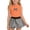 Orange, variant on Girls Outfit Sets, Ruffles Tank Tops & Plaid Bubble Skirt 2-Piece Kids Summer Cute Fashion Clothes Yellow Size 2