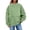 Green, variant on Women's Mock Neck Oversized Sweatshirt, Pullover Long Sleeve Pocket Top, Casual Loose Fit Shirt for Fall Winter Fashion and Loungewear Light Ashy XXXL