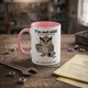 thumbnail image 3 of Taza de café de cerámica 11 oz/350 ml con diseño único, apta para microondas y lavavajillas, adecuada para café, té, chocolate caliente, regalo ideal para el hogar o la oficina., 3 of 7