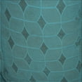 thumbnail image 1 of Ahgly Company Machine Washable Indoor Square Transitional Medium Teal Green Area Rugs, 5' Square, 1 of 7
