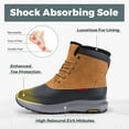 thumbnail image 3 of FitVille Men's Extra Wide Waterproof Winter Snow Boots Non-Slip Warm Fur Lining Winter Boots For Men Outdoor Hiking Boots, 3 of 6