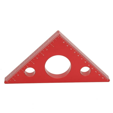 

2024 Aluminum Alloy Right Angle Ruler DIY Woodworking Triangle Ruler Measuring Gauging Tool