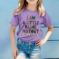 thumbnail image 2 of YUEHUA Boys Girls Shirts Short Sleeve T-Shirts Kids Basic Crew Neck Tops Casual Cotton Tees Clothes, 2 of 5