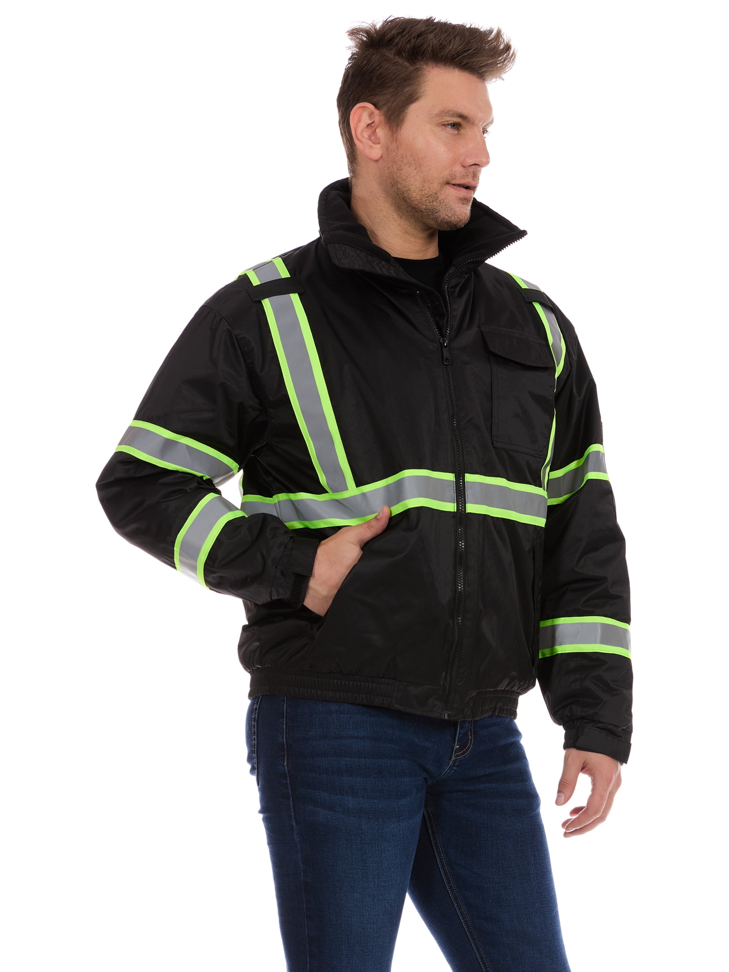 Bass Creek Outfitters Men's Oxford Insulated Safety Work Jacket