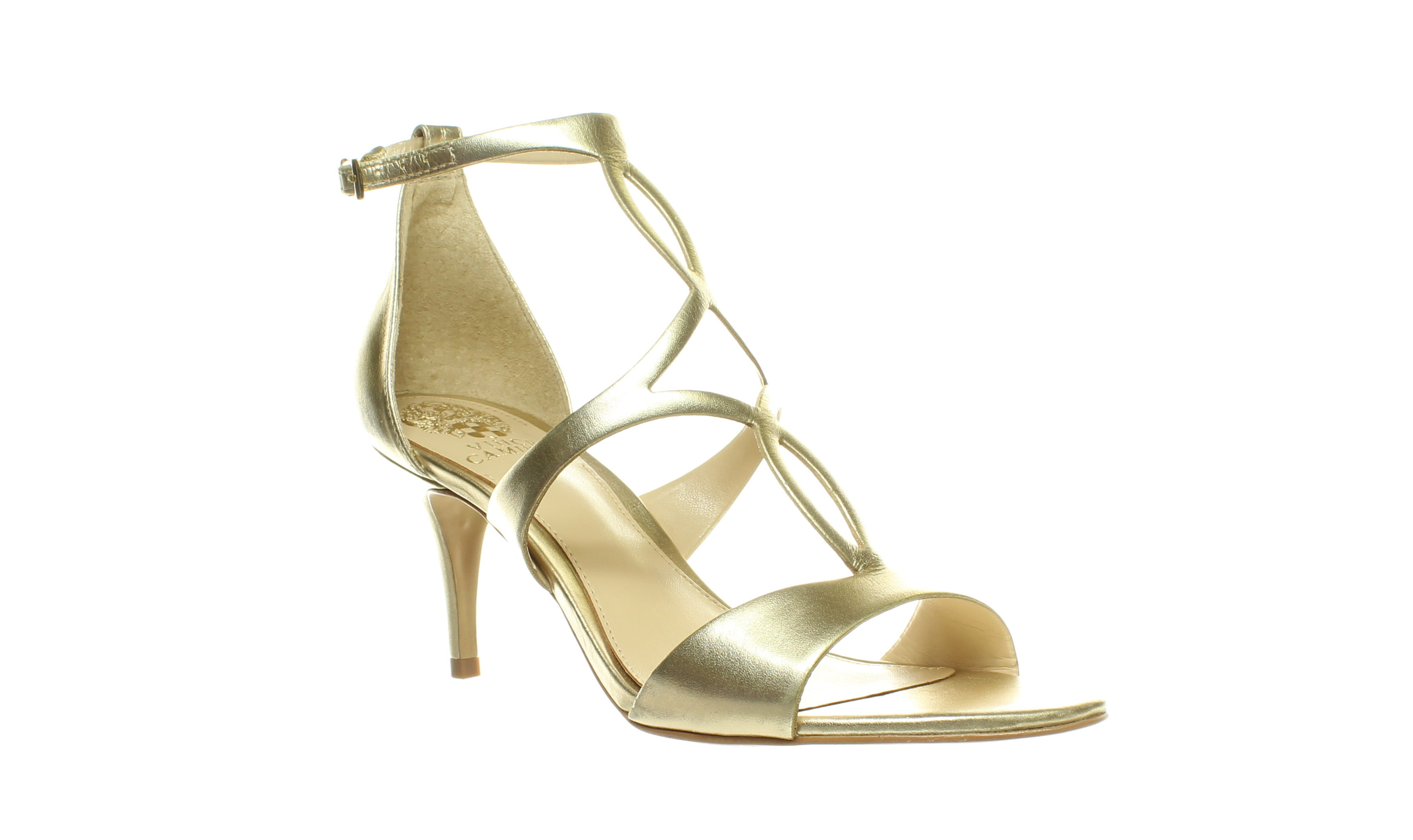 Vince Camuto - Vince Camuto Womens Payto Egyptian Gold Ankle Strap ...
