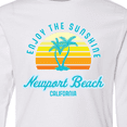 thumbnail image 4 of Inktastic Summer Enjoy the Sunshine Newport Beach Florida in Blue Long Sleeve Youth T-Shirt, 4 of 5