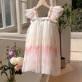 thumbnail image 4 of Robe à Manches Volantes pour Filles Tout-Petits Robe de Danse Fête Princesse Vêtements, 4 of 8