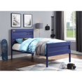 thumbnail image 4 of Bowery Hill Contemporary Low Profile Metal Full Panel Bed in Blue, 4 of 4