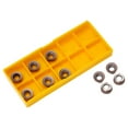 thumbnail image 2 of 10pcs RPMT10T3MO Carbide Inserts Cutters For CNC Lathe Steel Milling Tool, 2 of 10