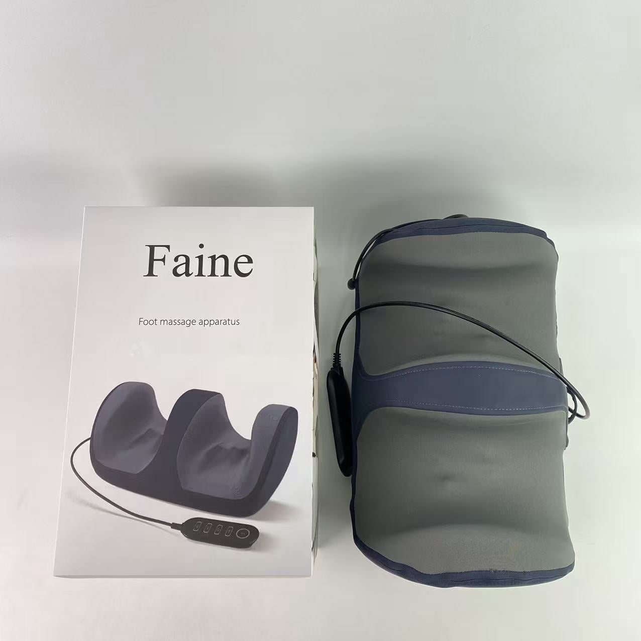 Faine Foot massage apparatus, feet,Foot Massager Machine with Heat, Shiatsu Foot and Calf Massager with Remote, Offer Deep Kneading Rolling Ankle, Leg Massage, Fits Up to US Men Feet Size 14