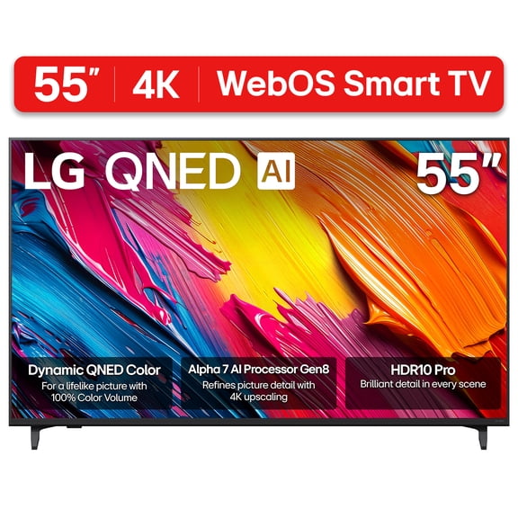 LG 55" QNED70 Series 4K UHD QNED AI Smart webOS 25 TV, 55QNED70AUA