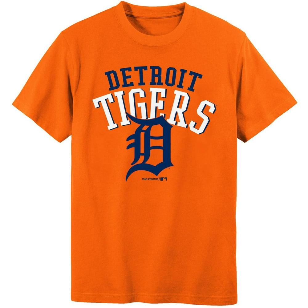 MLB Detroit Tigers Boys 4-18 Short Sleeve Alternate Color Tee Team ...