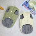 thumbnail image 6 of Yidarton New Padded Bread Clothing Vest Cotton Cloth Dog Clothes Autumn And Winter Warm Pet Clothing light brown, 6 of 8