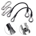 thumbnail image 4 of 2Pc Fitness Equipment Wire Rope Gym Cable Extension with Carabiner, 4 of 6