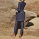 thumbnail image 5 of Trajes de baño tankini para mujer Traje de baño de manga larga con abertura en la parte delantera + Bañador largo Paquete todo incluido Conjunto de traje de baño conservador, 5 of 7