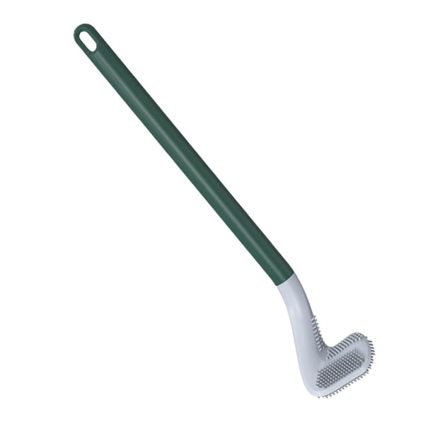 Cepillo de baño de Golf, cabezal de cepillo suave con gancho, limpiador Flexible de taza de inodoro, limpieza profunda de 360 degree para bañera, Verde