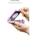 thumbnail image 6 of case for Galaxy Z Flip 5 Case with Ring & Card Holder, Pocket Storage, Slim Leather Case, Key Ring Wallet Cover Built-in Screen Protector for Galaxy Z Flip 5 Case, Purple, 6 of 9