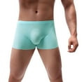 thumbnail image 2 of zuwimk Mens Underwear Men's Boxer Brief Comfort Flex Fit Ultra Lightweight Mesh Underwear Sky Blue,M, 2 of 5